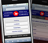 Canada Post Mobile (Mock Protype)